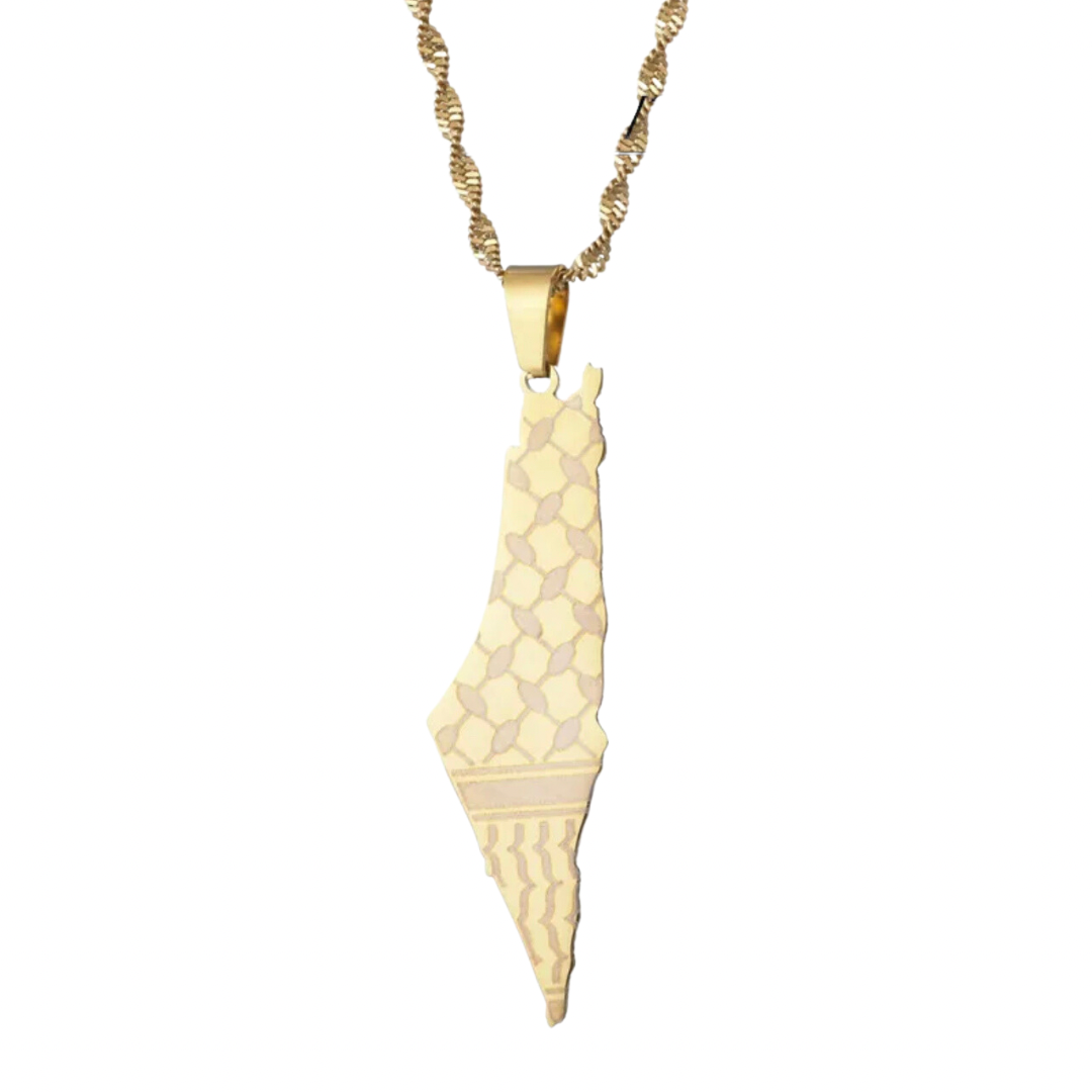 Gold Palestine Strength Necklace (50cm)