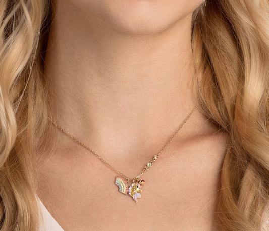 Rainbow Love Unicorn Necklace