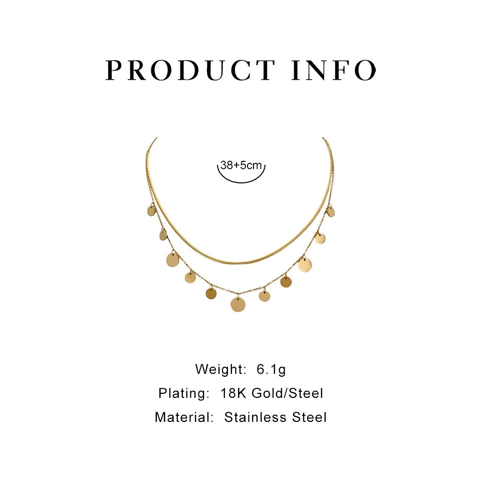 Gold Sunset Necklace