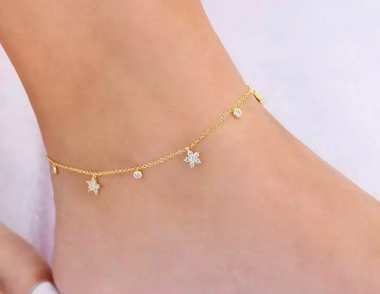 Daisy Drop Anklet