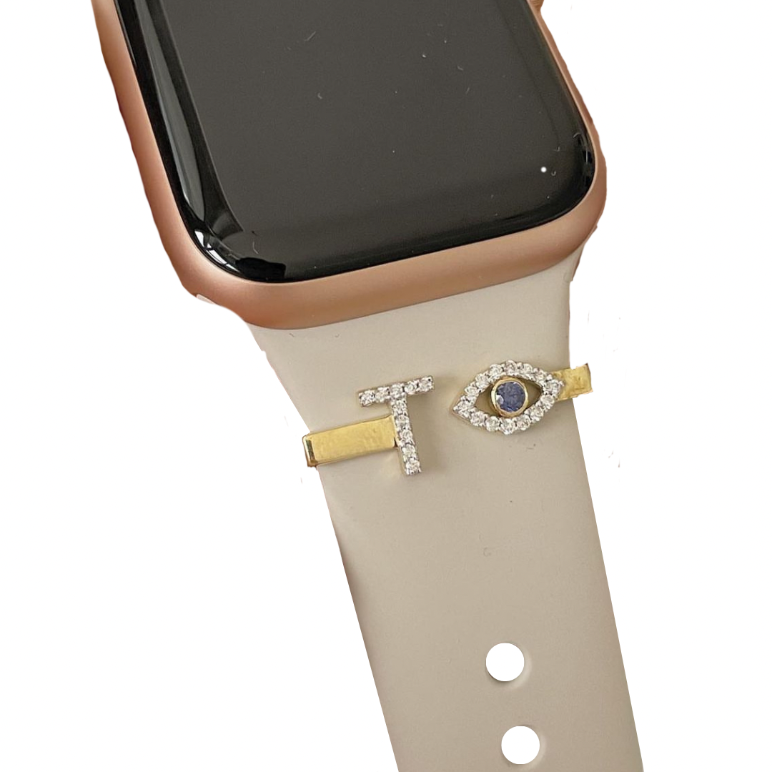 Evil Eye & Initial Apple Watch Slider