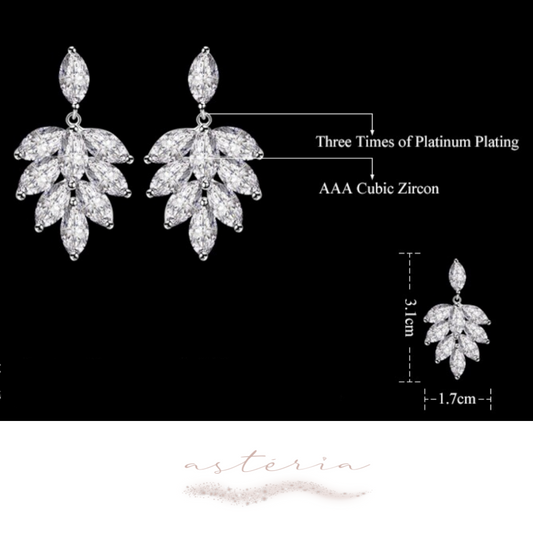 Marquise Bridal Earring