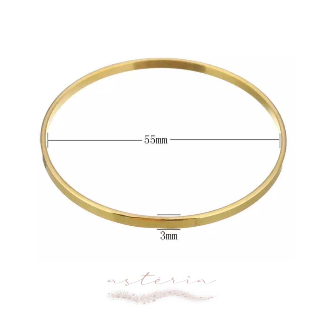 Set of 2 Girls Flat Midas Bangle