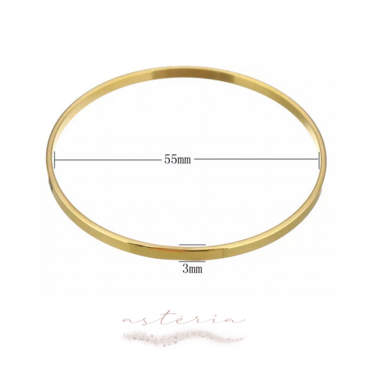 Set of 2 Girls Flat Midas Bangle