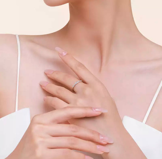 Silver Tapered Baguette Stack Ring