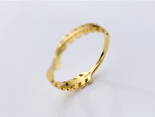 Gold Ceasar Stack Ring
