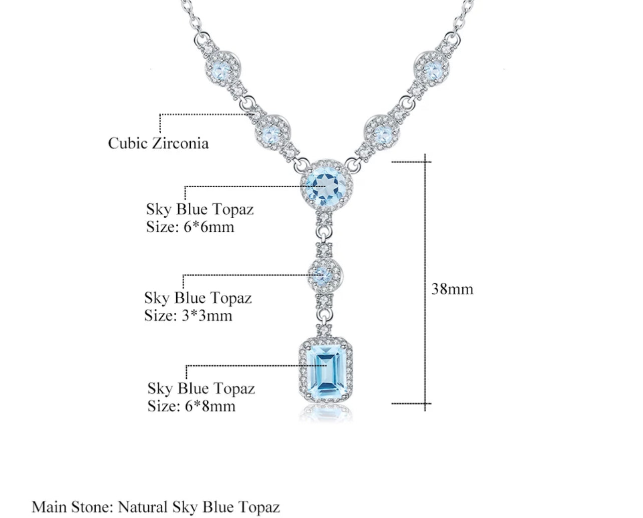 Topaz Sky Necklace
