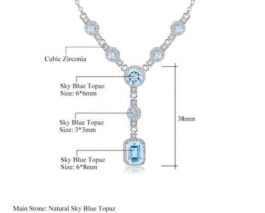 Topaz Sky Necklace