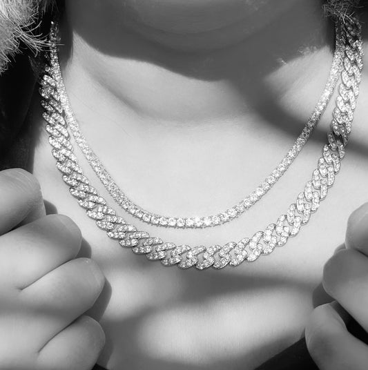 Silver Cuban Link Necklace