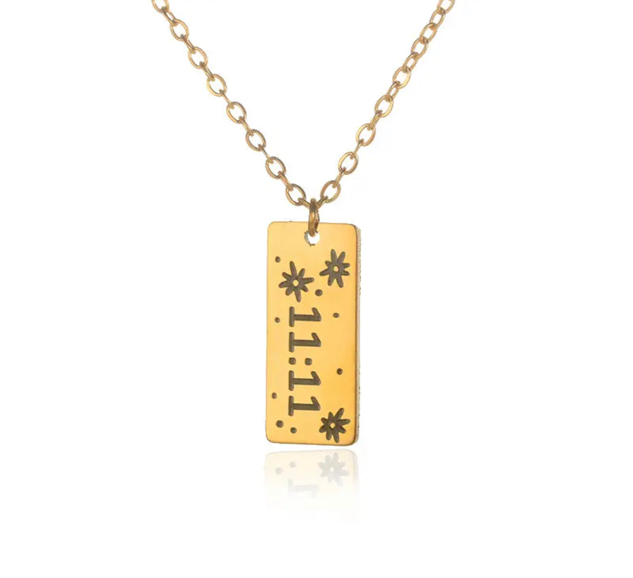 Gold “11 11” Necklace