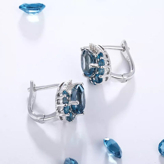 Louisa London Blue Stud