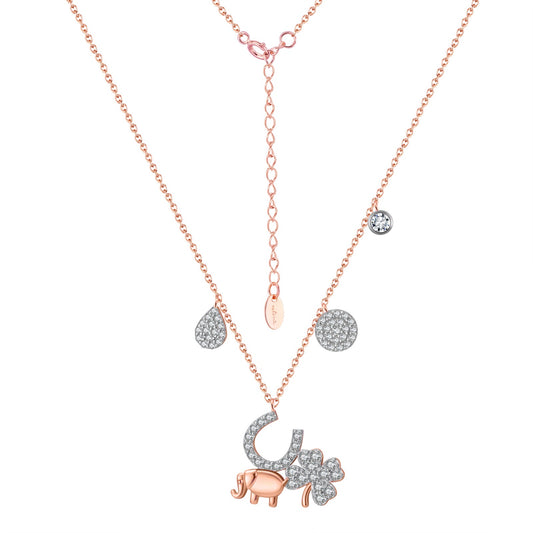 Designer Rose Gold Love, Luck & Abundance NSCD Charm Set (925, Vermeil)