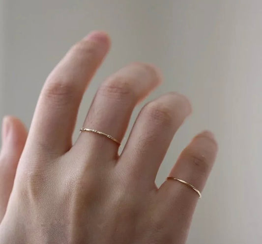 Gold Simplicity Stack Ring