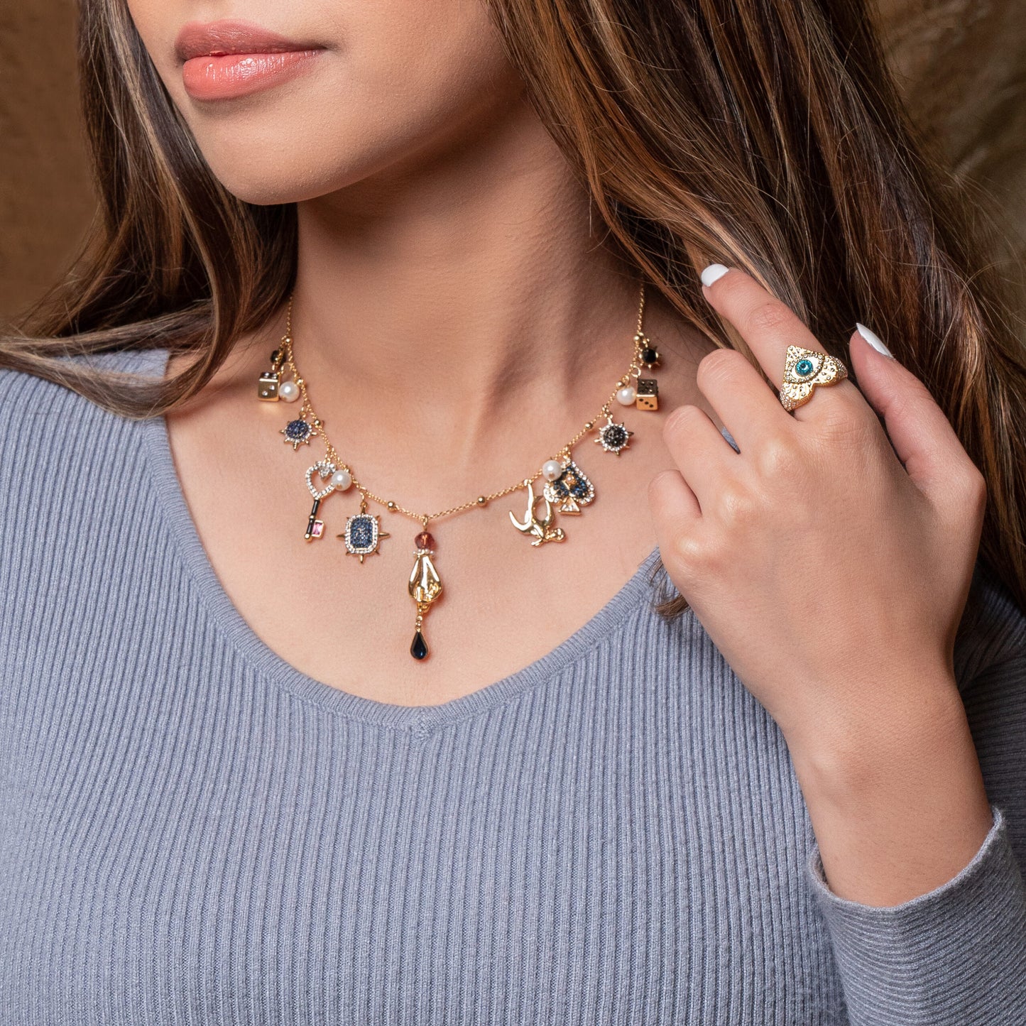 Ayesha Akoob Make a Wish Charm Necklace