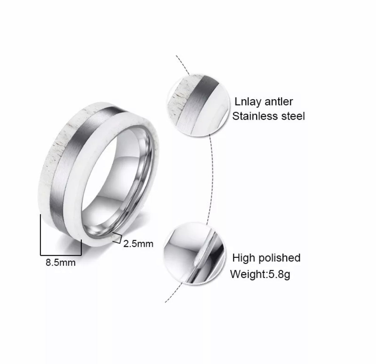 Porcelain Men’s Ring