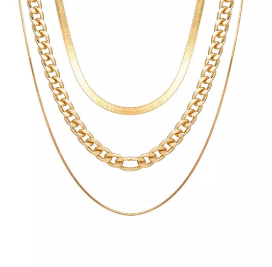 Three Layer Goldie Necklace