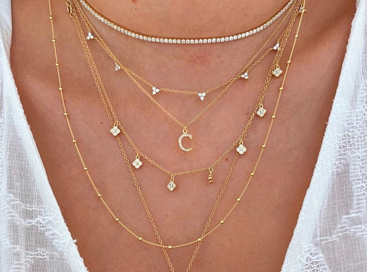 Gold 3 Point Necklace