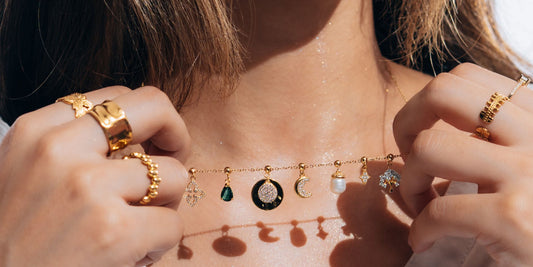 Elite Series Gold Double Hammered NSCD Disc Charm (925, 18k Gold Vermeil)