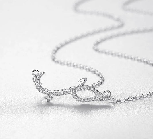 Silver Habibti Pave NSCD Necklace (925)