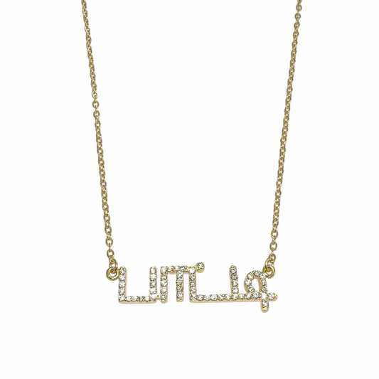 GLAM MA Pāṭṭi Pave Tamil Gran Necklace & Bracelet (Gold, Silver, Rose)