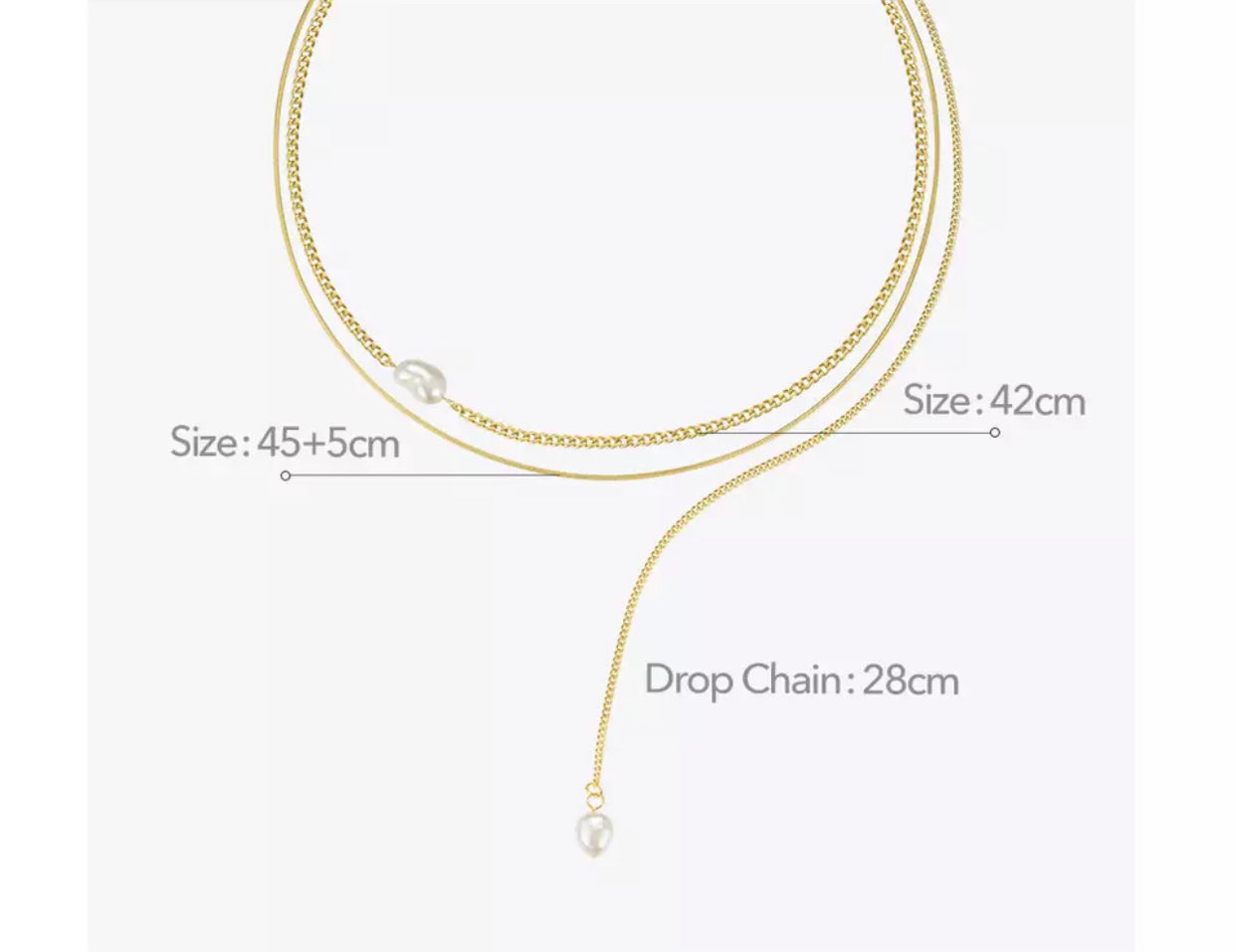 Gold Drape Minimalist Necklace