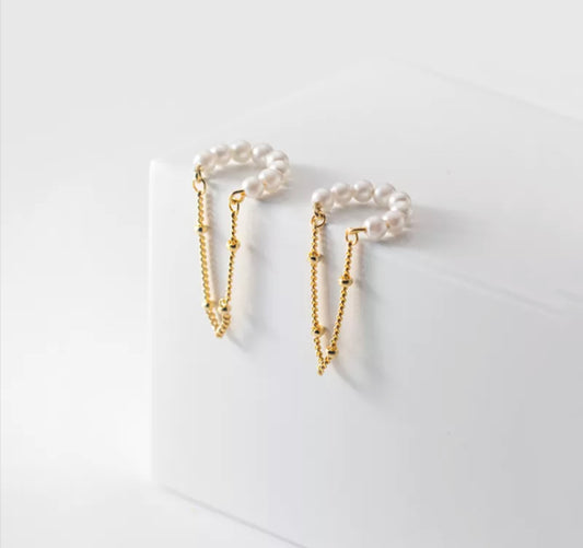 Pearl Dangle Cuff