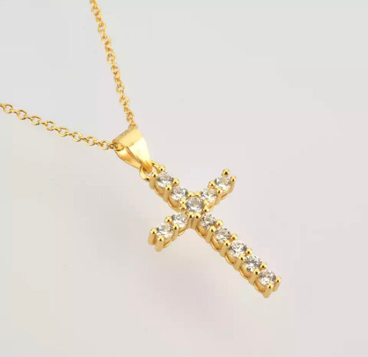 Gold Classica Cross Necklace