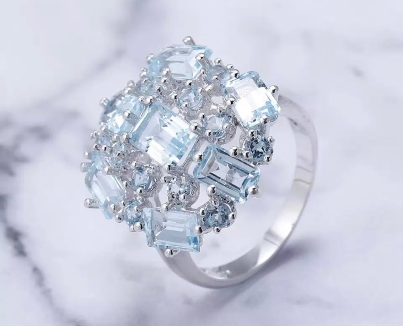 Scattered Skies Topaz Ring