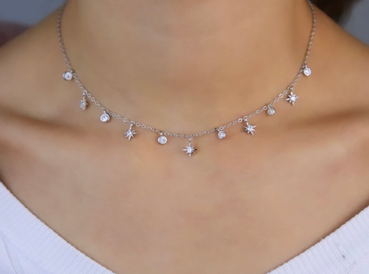 All The Stars Necklace (Silver)