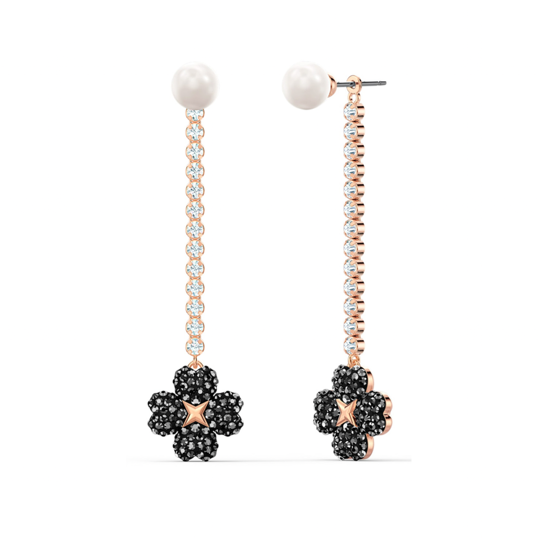 Rose Gold Jet’aime Tennis Earring