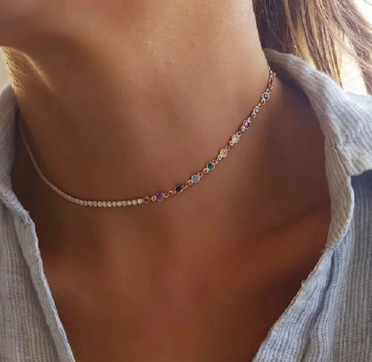 Camille Tennis Candy Necklace