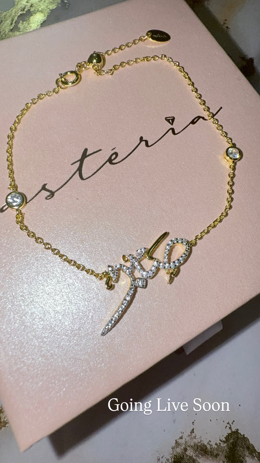 Gold Two Tone Sabr NSCD Necklace (925, 18k Vermeil)