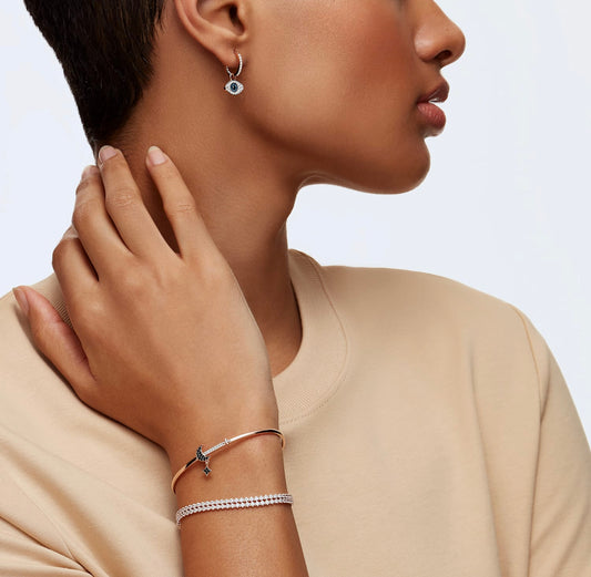 Rose Gold Double Strand Tennis Bracelet