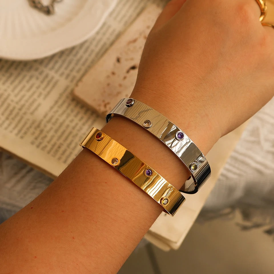 Gold Candy Crush Waterproof Bangle