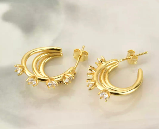 Gold Ariana Hoop Earring
