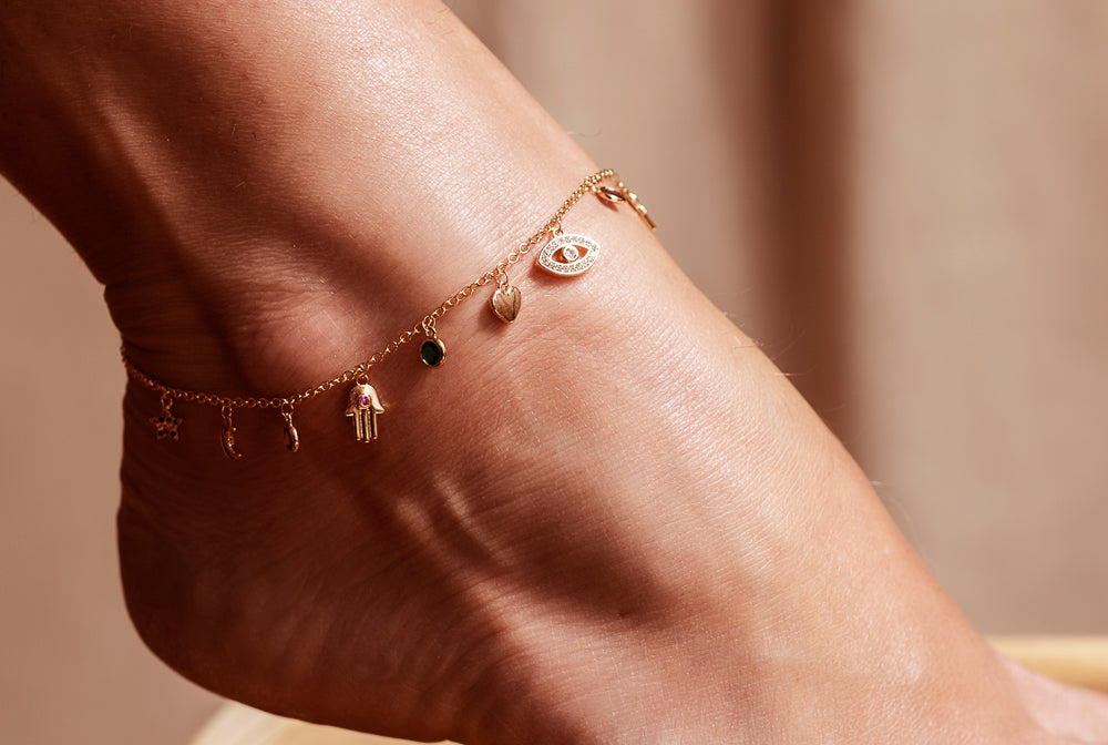 Candy Sparkle Evil Eye Anklet