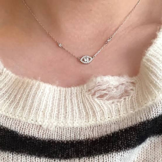 Iced Evil Eye Necklace