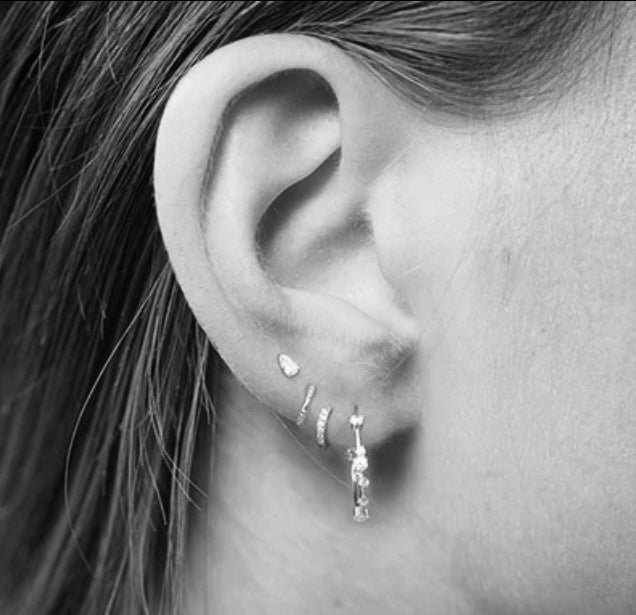 Silver Zendaya Hoop Earring