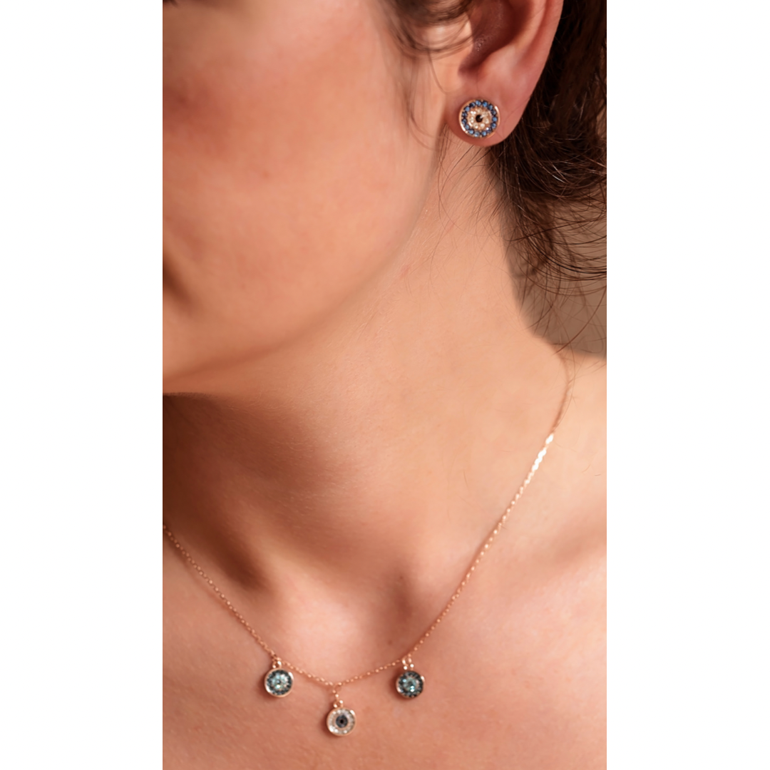 Enigma Evil Eye Stud Earrings