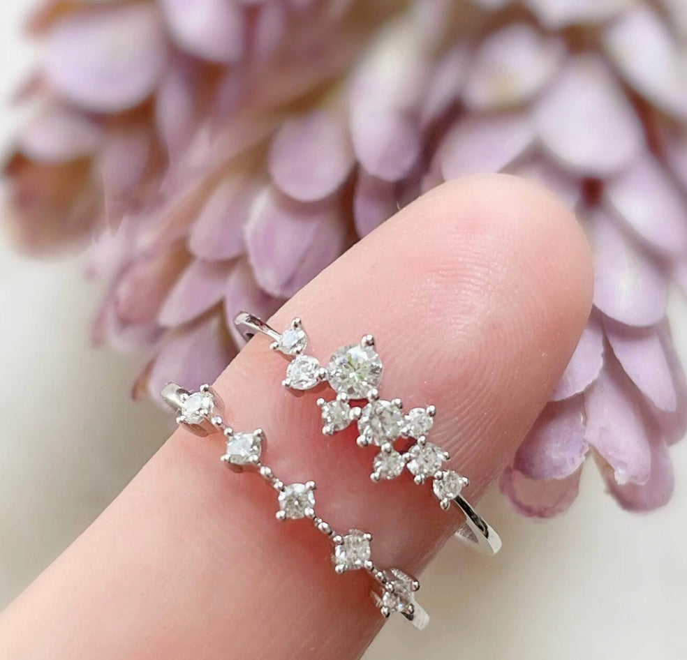 Silver Layer Stack Ring