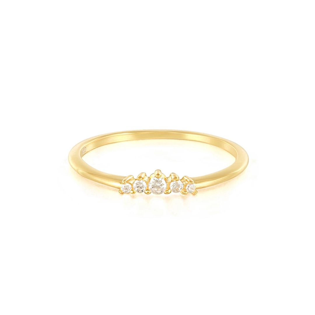 Gold Pointer Stack Ring