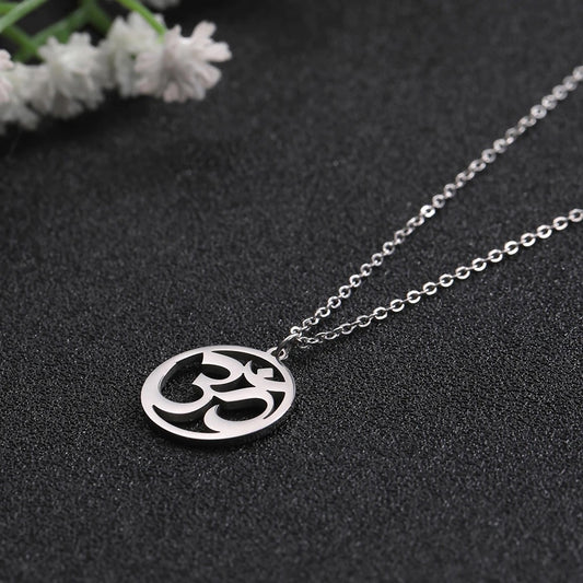 Silver Classic Aum Pendant