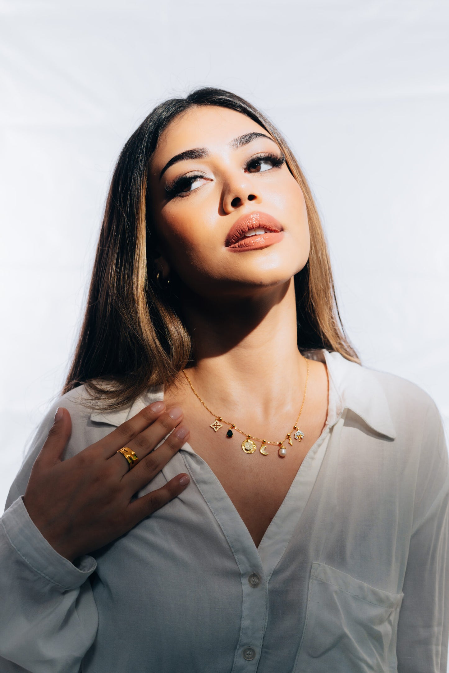 Elite Series Gold, Freshwater Pearl & NSCD Charm (925, Vermeil)