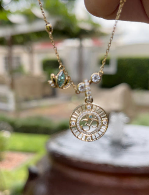 Charles & Colvard Baby Aum Bracelet (14k, 18k, Platinum)