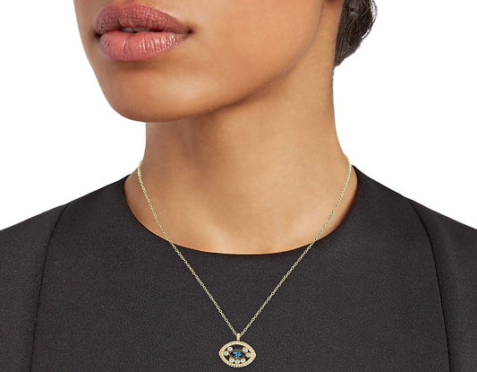 Turkish Sunset Evil Eye Necklace