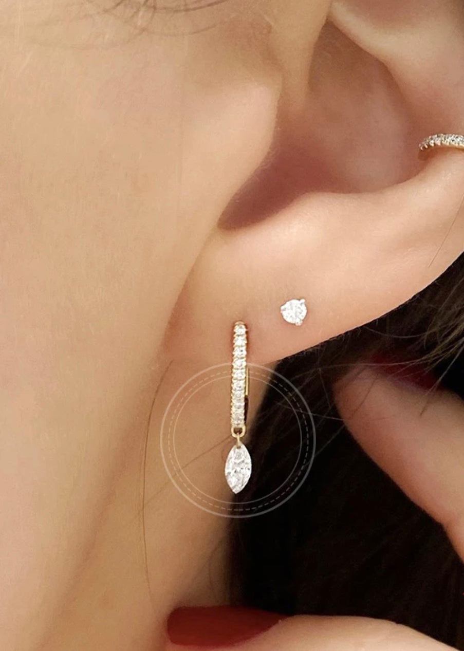 Gold Lilliana Drop Earring