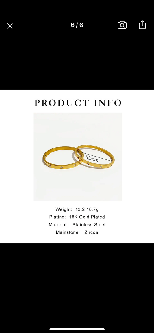 Gold Classica Bangle (4mm, 6mm)