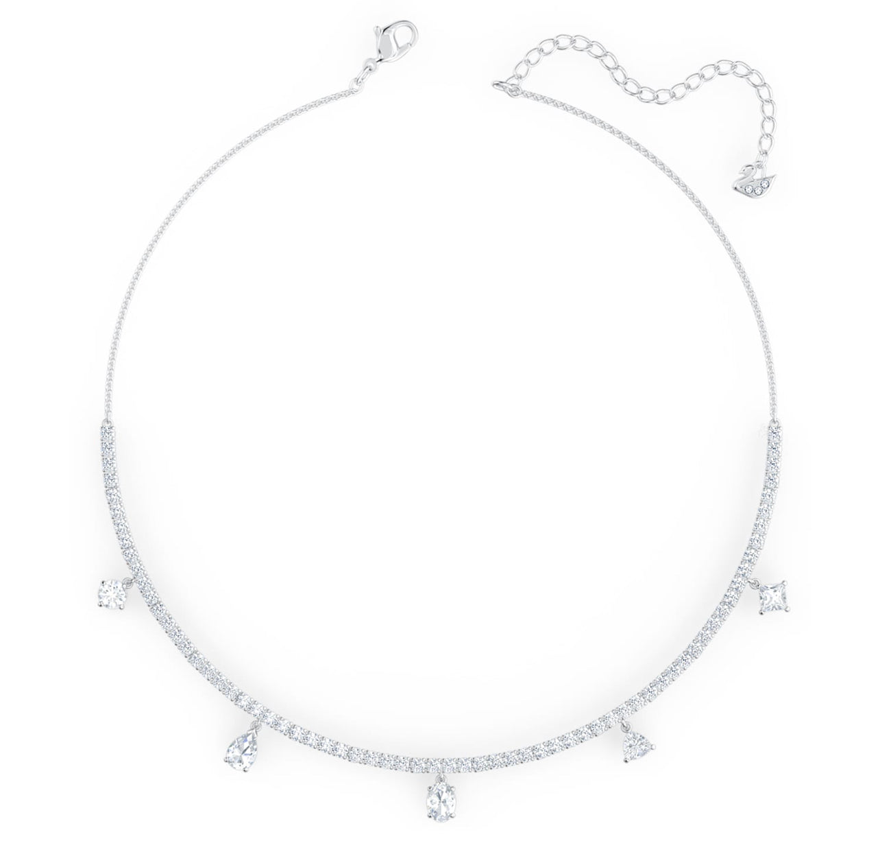 Glamorous Drop Tennis Necklace