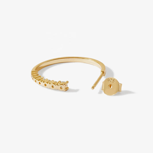 Gold Monte Carlo Hoop Earrings