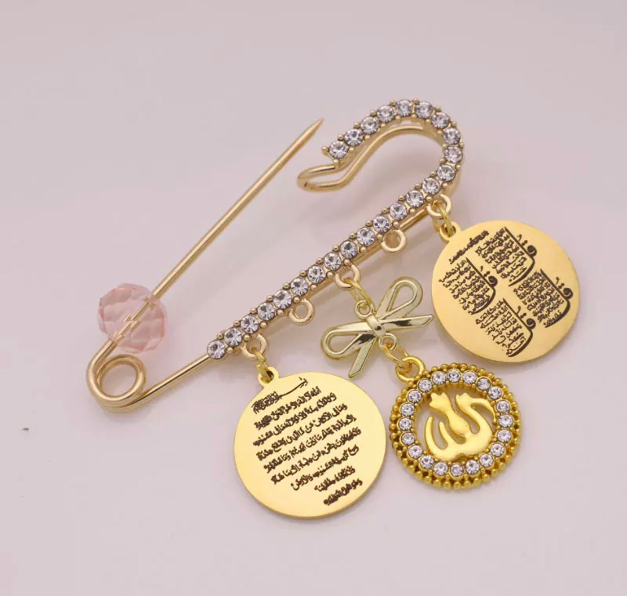 Crystal Bow Baby Pin